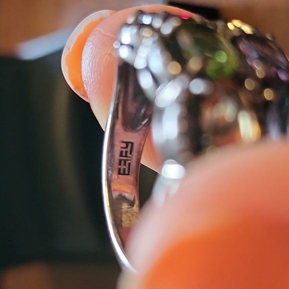 Effy Double Row Multicolor Oval GemStone Ring - Picture 7 of 9